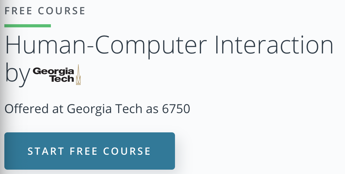 HCI course in Udacity